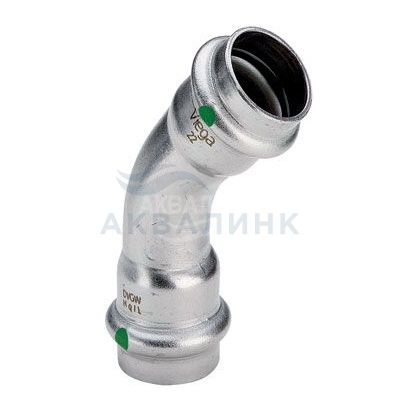 Угол пресс 45° Viega Sanpress inox