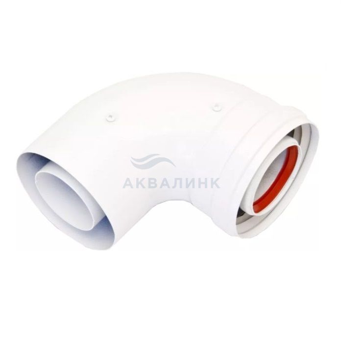 Отвод коаксиальный Ariston 90° M/F d60/100 