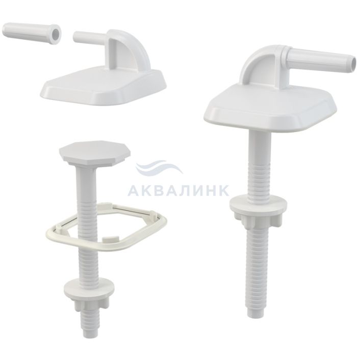 Комплект крепежа сиденья Alcadrain P0009B-ND пластик, белый