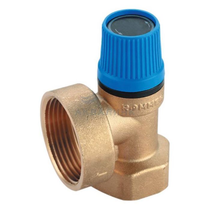 Клапан предохранительный ROMMER для систем водоснабжения 6 бар 3/4"x1"