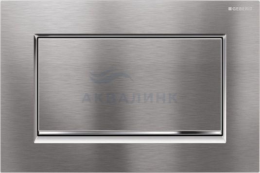 Клавиша GEBERIT Sigma 30 хром структурный/хром глянец 115.893.KX.1 смыв-стоп