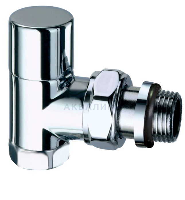 Вентиль запорный Far угловой 1/2" ВР (сереб.), EPDM / аналог FL 0165