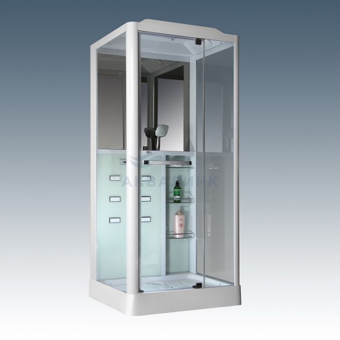 Кабина душевая Loranto Selak CS-126 L/R 100х90 низкий поддон, белые стенки