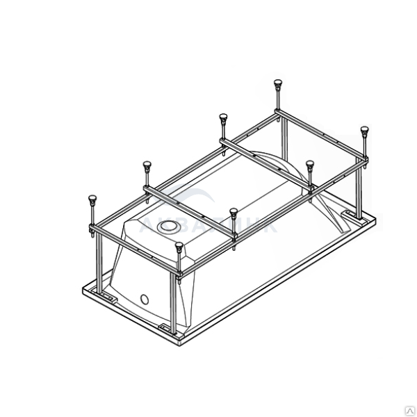 Комплект монтажный для ванны Santek КОРСИКА 180х80