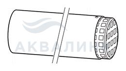 Оголовок горизонтального дымохода Buderus DN80 