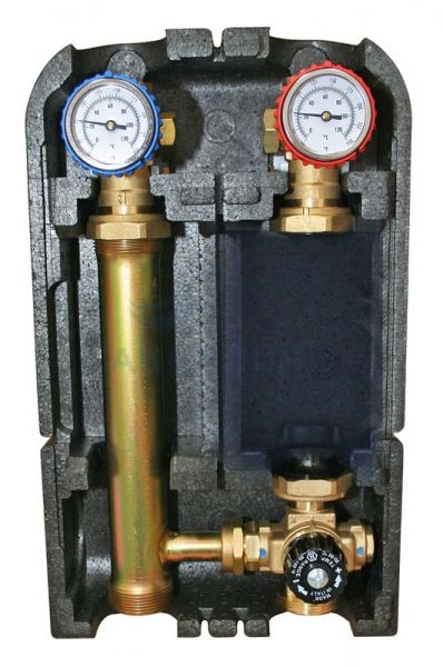 Группа насосная STOUT с термостатическим смесительным клапаном без насоса DN 25  SDG-0002