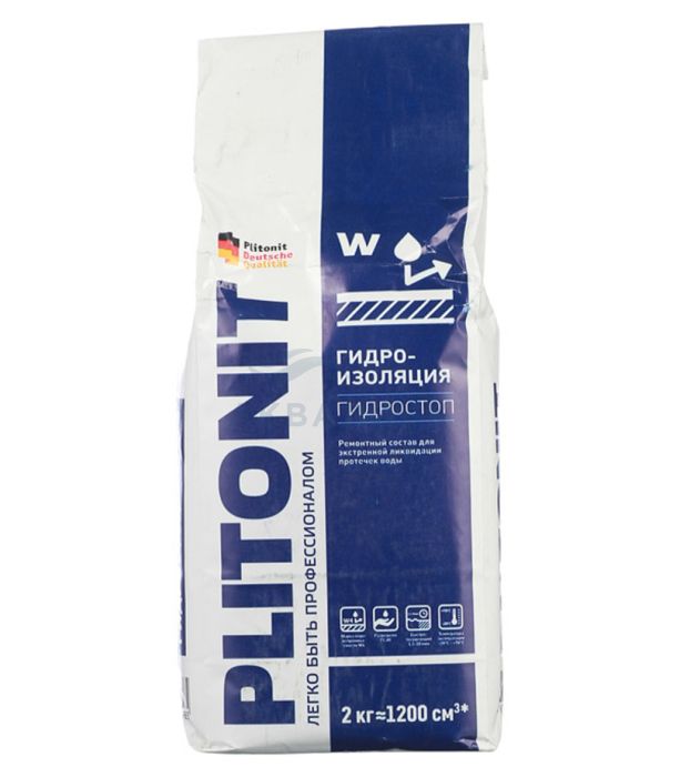 Гидроизоляция Plitonit АкваБарьер ГидроСтоп 2 кг