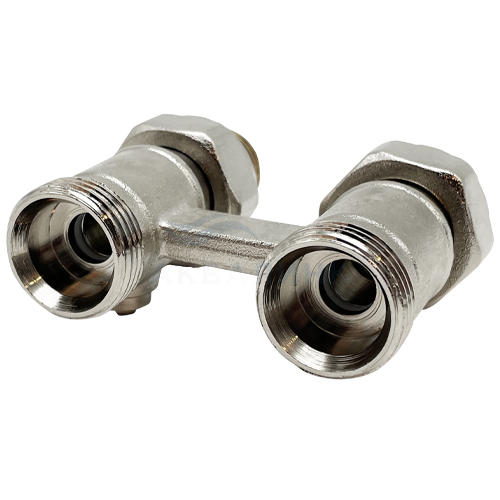 Узел нижнего подключения Heizen без байпаса, 1/2"НР х 3/4НР, прямой HDD 345-20