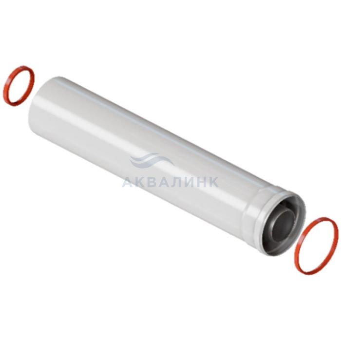 Удлинитель дымохода ROMMER коакс. раструбн. 60/100 L 1500 RCA-6010-001500