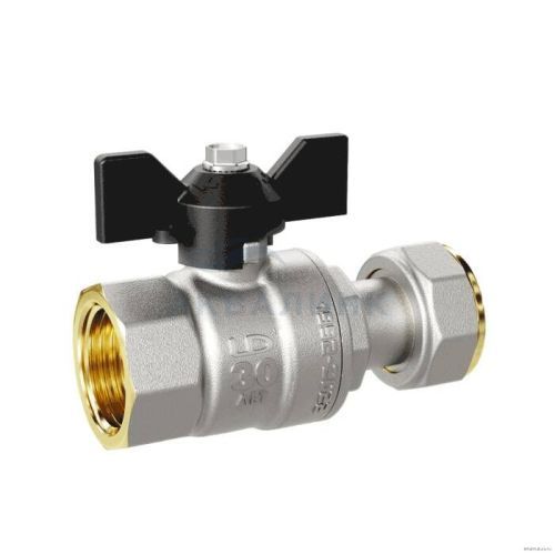 Кран шаровой LD Pride с накидной гайкой, бабочка 1/2" (47.15.В-НкГк.Б)
