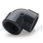 Угол резьбовой Plimat ПВХ (PVC-U) с внутренней резьбой 1" 90°, PN16