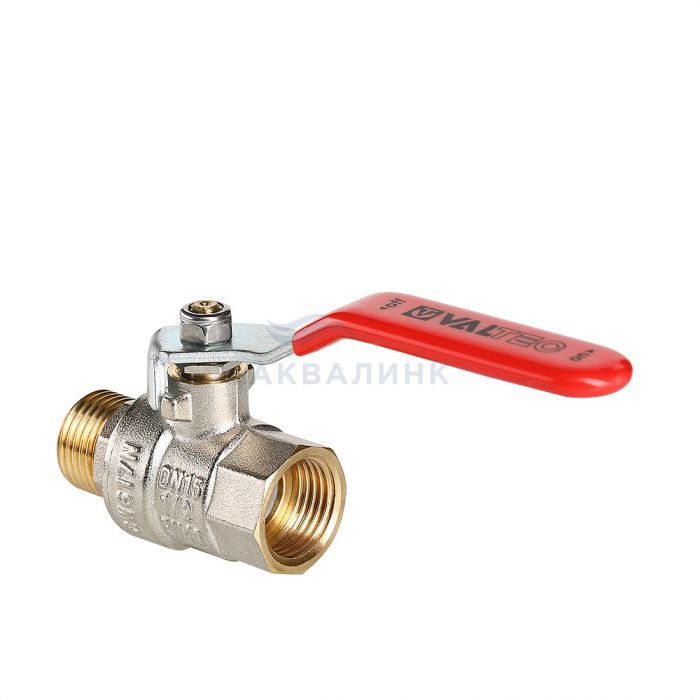 Кран шаровой Valtec base стальная ручка в/н, 1/2"  VT.215.N.04 