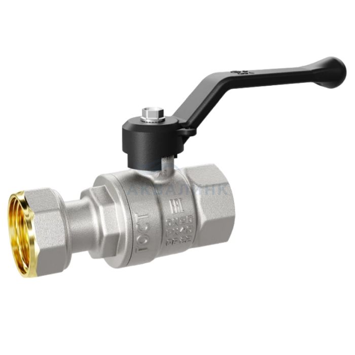 Кран шаровой LD Pride с накидной гайкой, ручка 3/4" (47.20.В-НкГк.Р)