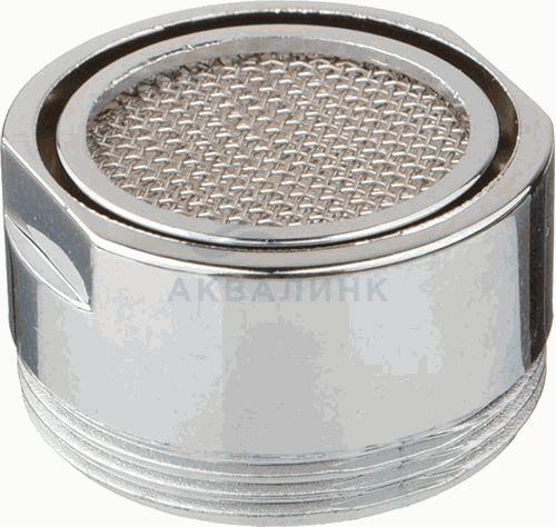 Аэратор MELODIA наружная резьба M24х1, пластиковый, нерж.сетка MKP20520N