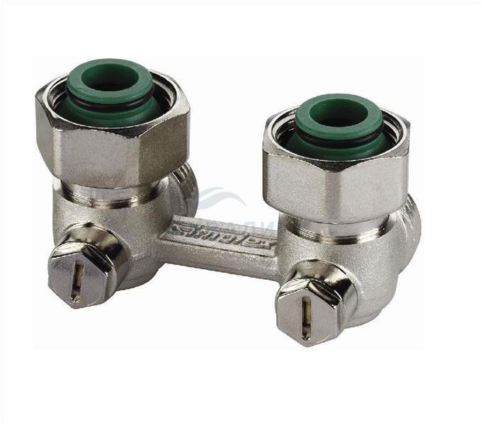 Узел нижнего подключения Standard Line E2/50 угловой, 3/4x3/4" c конусными вставками 3/4" F10017