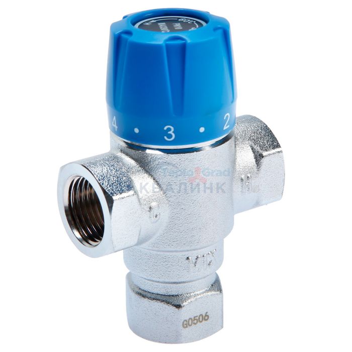 Клапан смесительный термостатический TIM 1/2" 30-65C, Н/Н/Н (1/30)