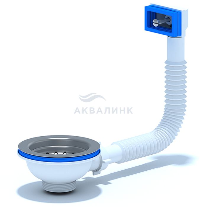 Выпуск Nova 1039 для сифона 3-1/2" с прямоугольным переливом