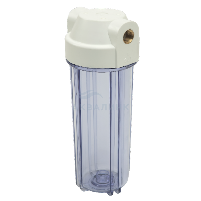 Корпус  Гидротек прозрачный 10SL 1/2" для холодной воды (HTC-10SL 1/2" "C")3001