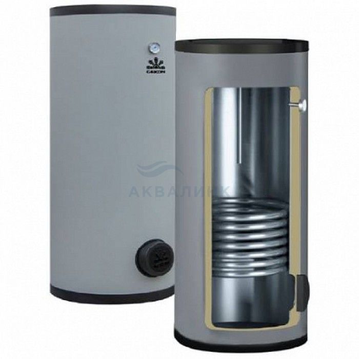 Бойлер Gekon B01 500 л, с 1-м ТО, 60 кВт INOX, GK5001