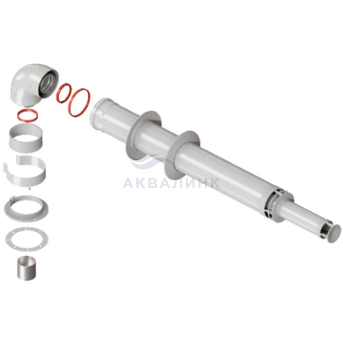 Комплект коаксиальный 60х100-L1000 с антиобл. Federica Bugatti MT-00136925