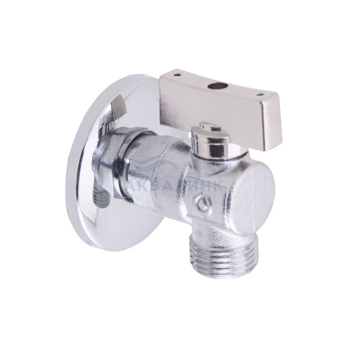 Кран шаровой Gappo угловой, для сантех. приборов 1/2"x3/4", хром (G244.0405)