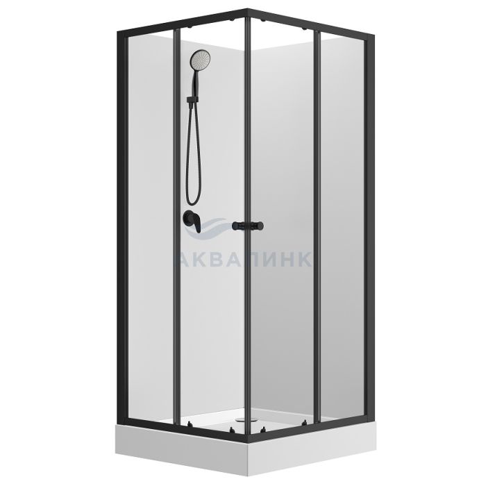 Кабина душевая Loranto Neo CS-21801 90х90 без крыши, низкий поддон, белые стенки