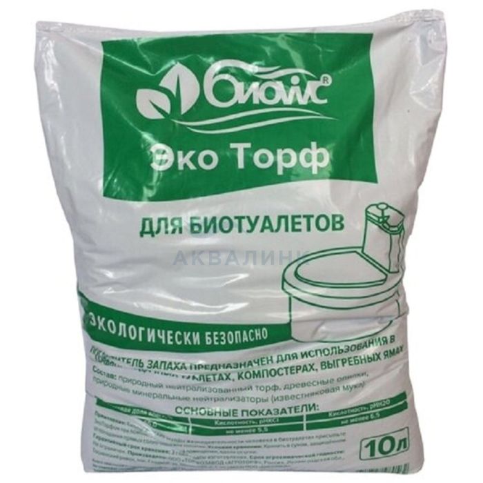 Наполнитель ЭкоТорф для биотуалетов 10л