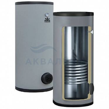 Бойлер Gekon B02 200 л, с 2-я ТО, 30/15 кВт, INOX GK2002