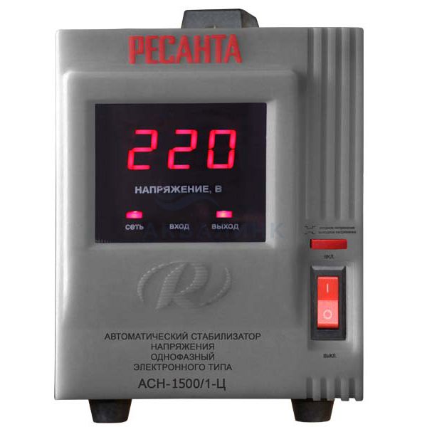 Стабилизатор напряжения Ресанта АСН-1500 Н/1-Ц Lux